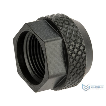 EMG / Salient Arms International Steel Convex Thread Protector for Airsoft Pistols - 14mm Negative Thread