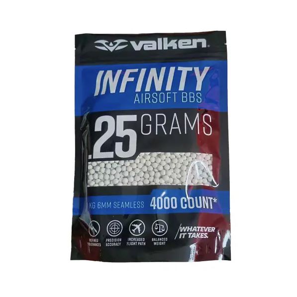 Valken Infinity BBs 1kg Bag - White