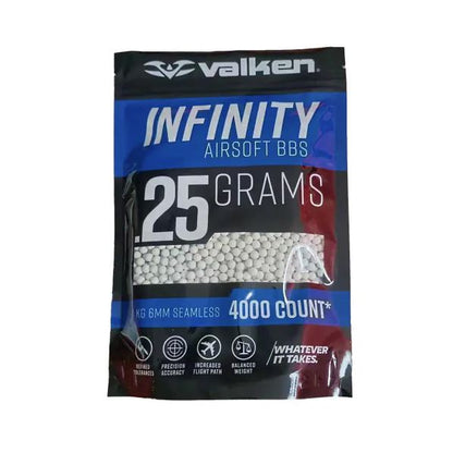 Valken Infinity BBs 1kg Bag - White
