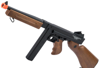 Cybergun Auto Ordnance Licensed Thompson M1A1 Airsoft AEG Rifle w/ Metal Receiver - Includes Battery and Charger