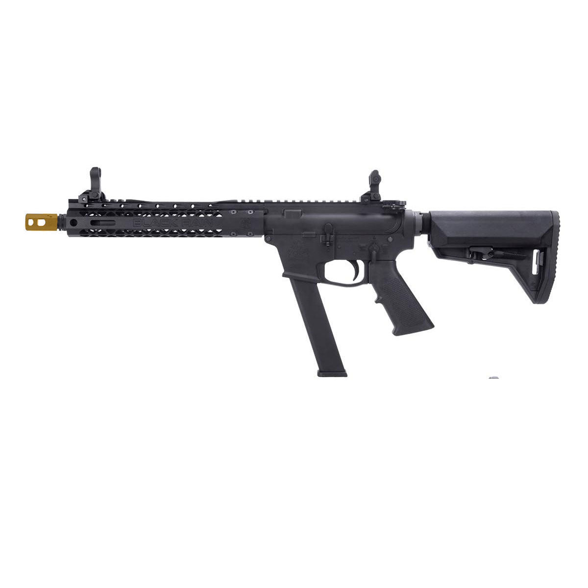 EMG Black Rain Ordnance BRO 9mm Gas Blowback Carbine Airsoft Rifle - Black