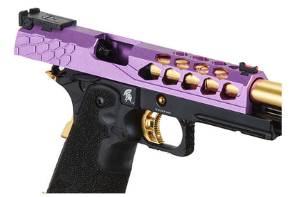 Lancer Tactical Knightshade Hi-Capa Gas Blowback Airsoft Pistol - Black, Purple, & Gold