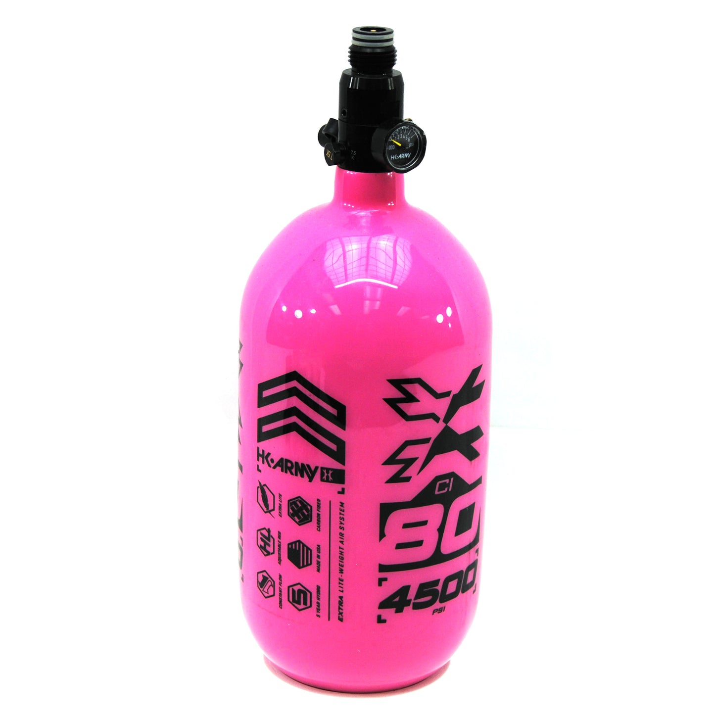 Used HK Army 80ci/4500psi Compressed Air Tank - Pink