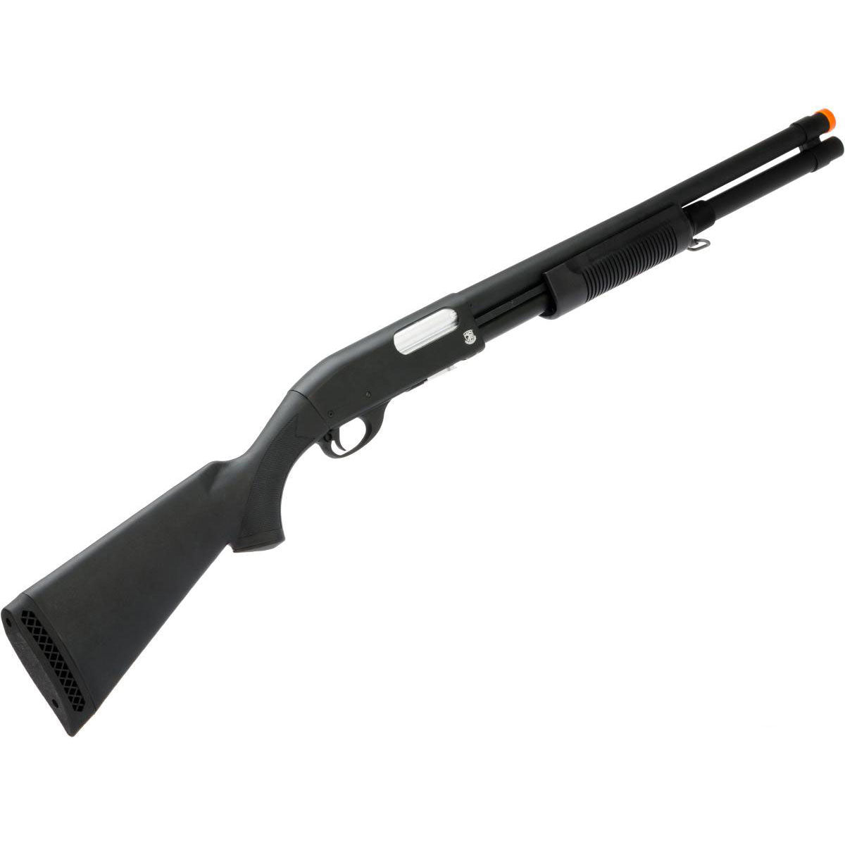 S&T M870 Type Full Metal Airsoft Training Shotgun - Standard - Black - Polymer Stock