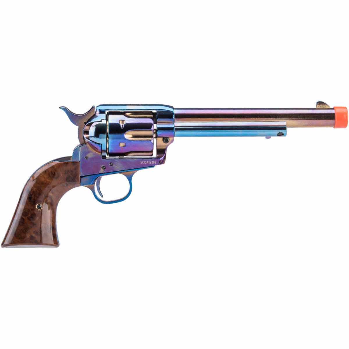 Colt SAA .45 Peacemaker Gas Powered Airsoft Revolver - Cavalry Barrel - Blued