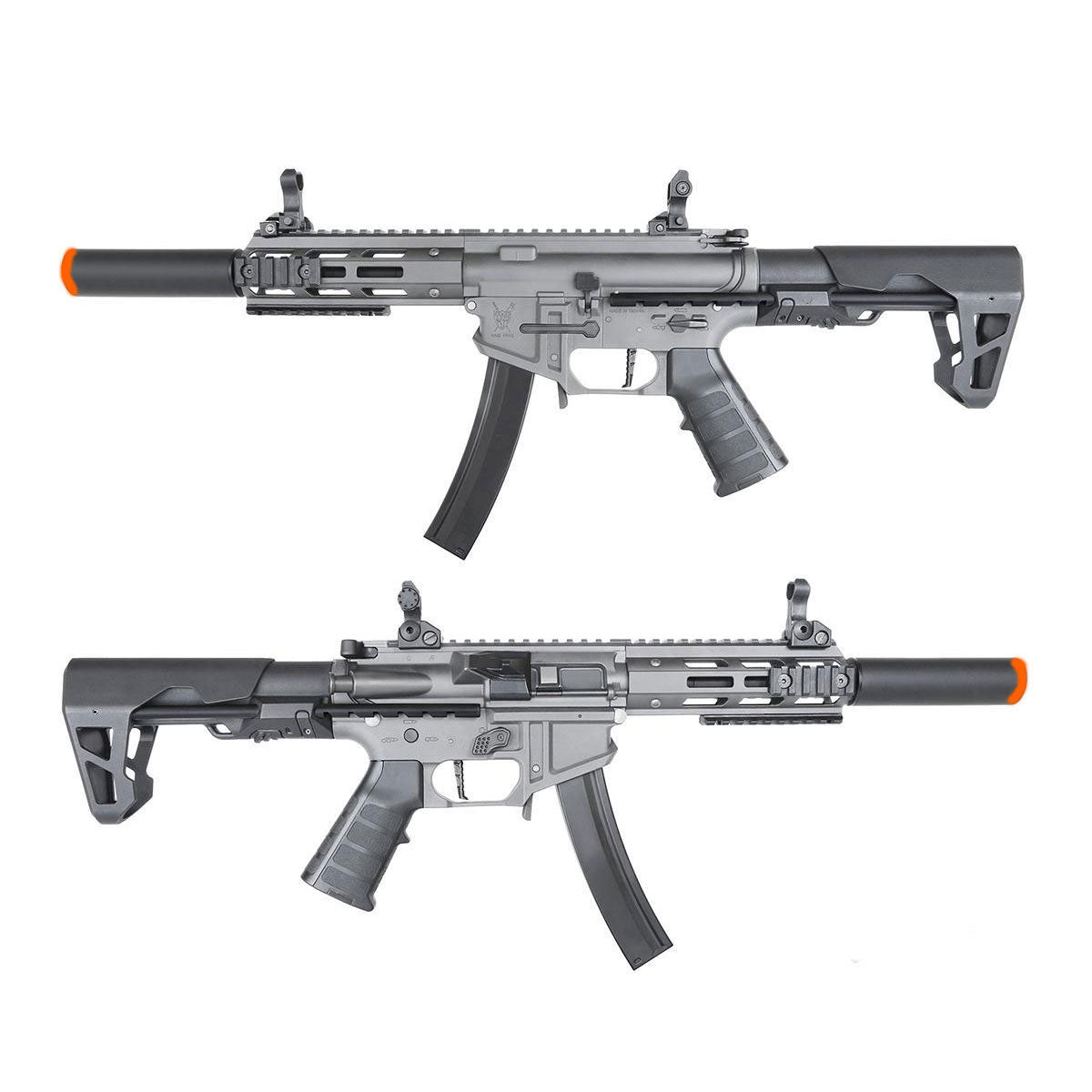 King Arms PDW 9mm SBR Airsoft AEG Rifle w/ M-LOK - Grey