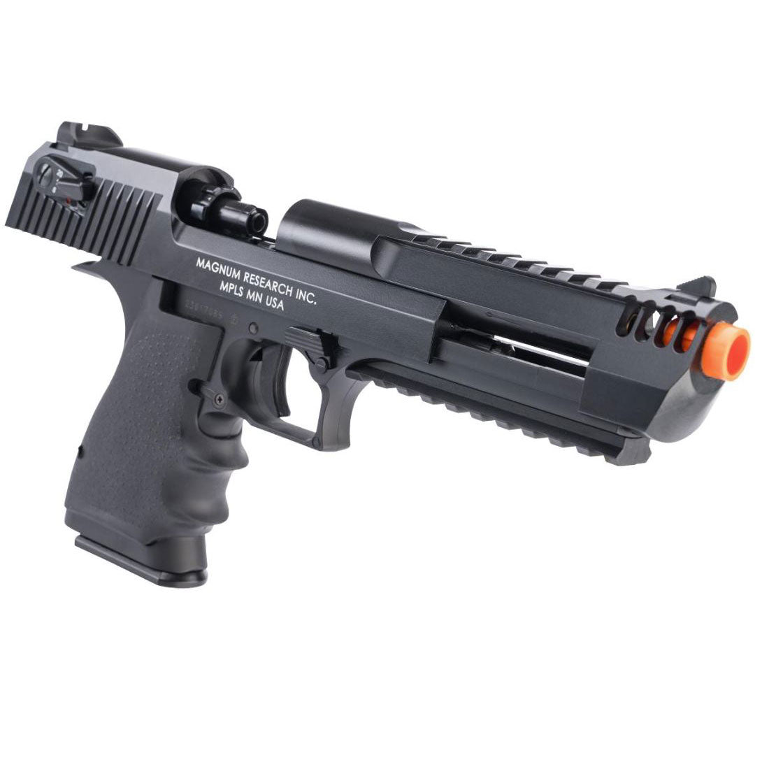 Cybergun x Magnum Research Semi/Full Auto Desert Eagle L6 CO2 Gas Blowback Airsoft Pistol by KWC - Black