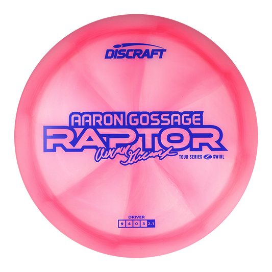 Discraft Z Swirl Raptor Disc - Aaron Gossage 2025 Tour Series