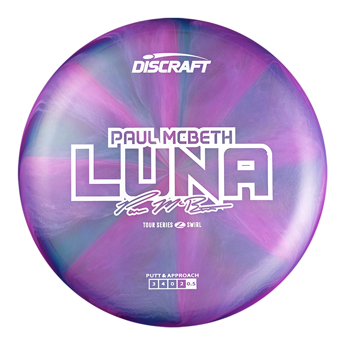 Discraft Z Swirl Luna Disc - Paul McBeth 2025 Tour Series