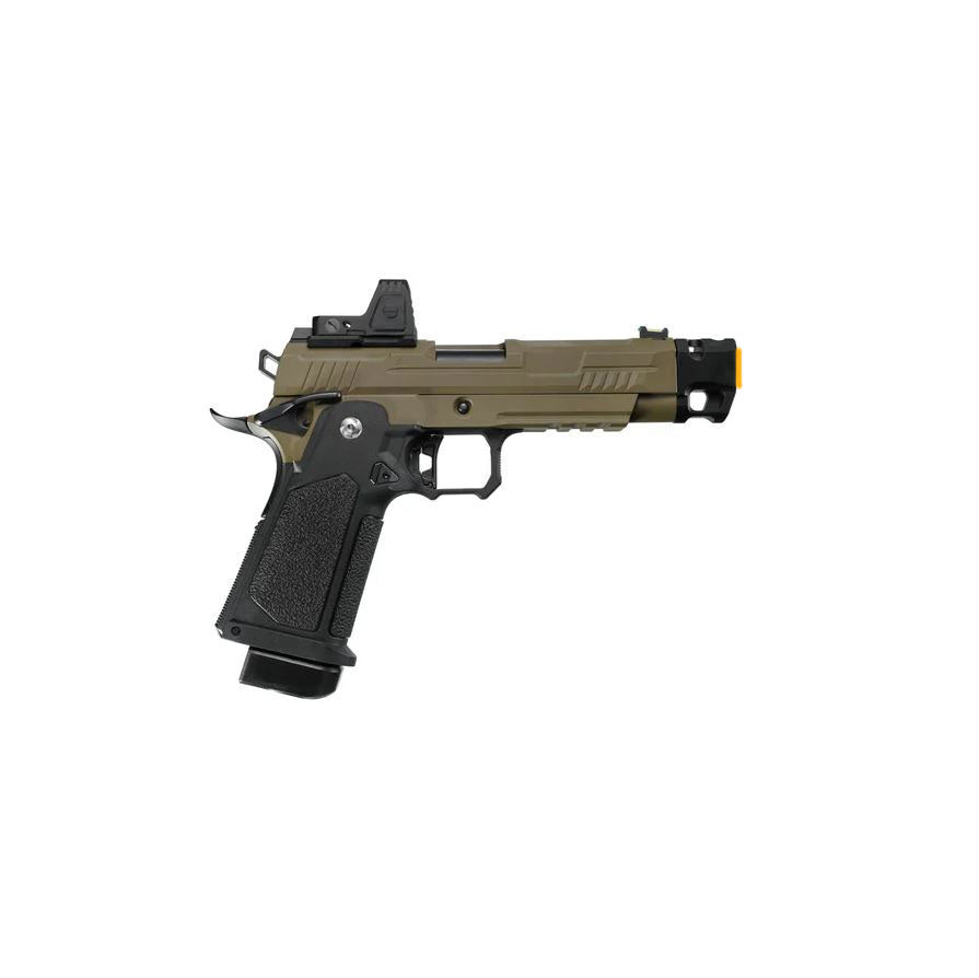 Arcturus Vanguard 4.3" HI-CAPA GBB Airsoft Pistol w/ Optic Ready Slide & Compensator