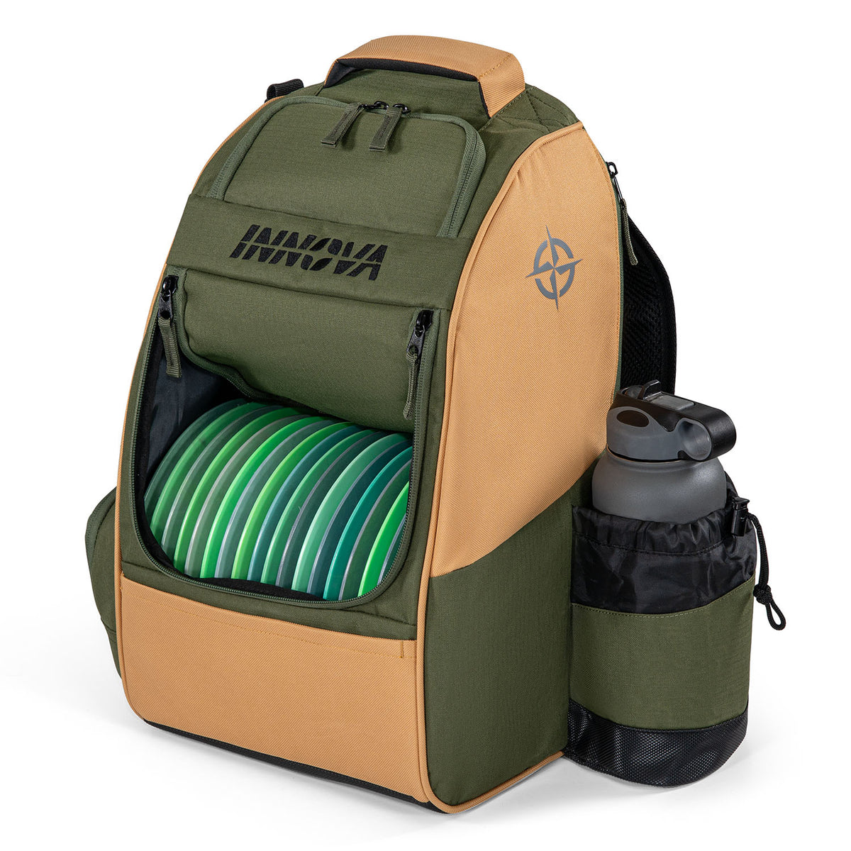 Innova Adventure Disc Golf Backpack - Olive/Khaki