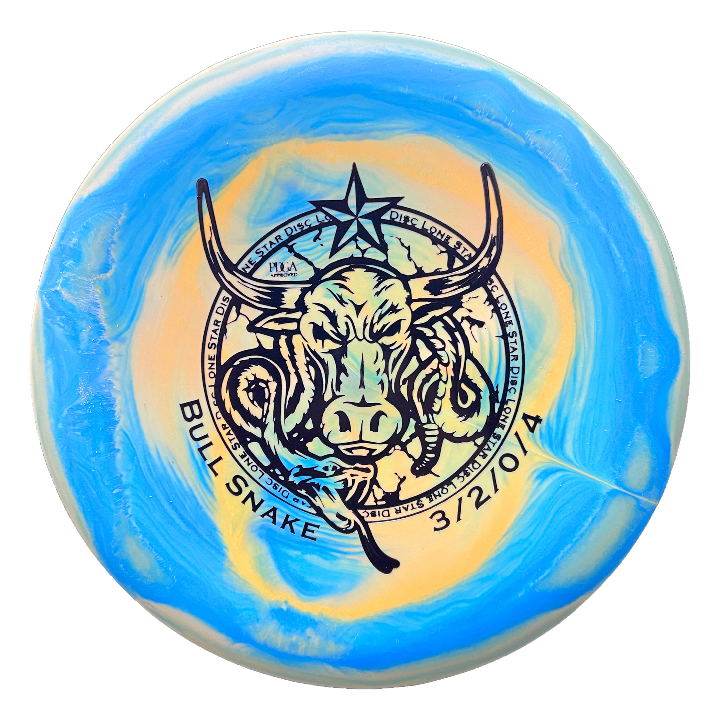 Lone Star Disc Victor 1 Bull Snake Putter Disc - Artist Stamp