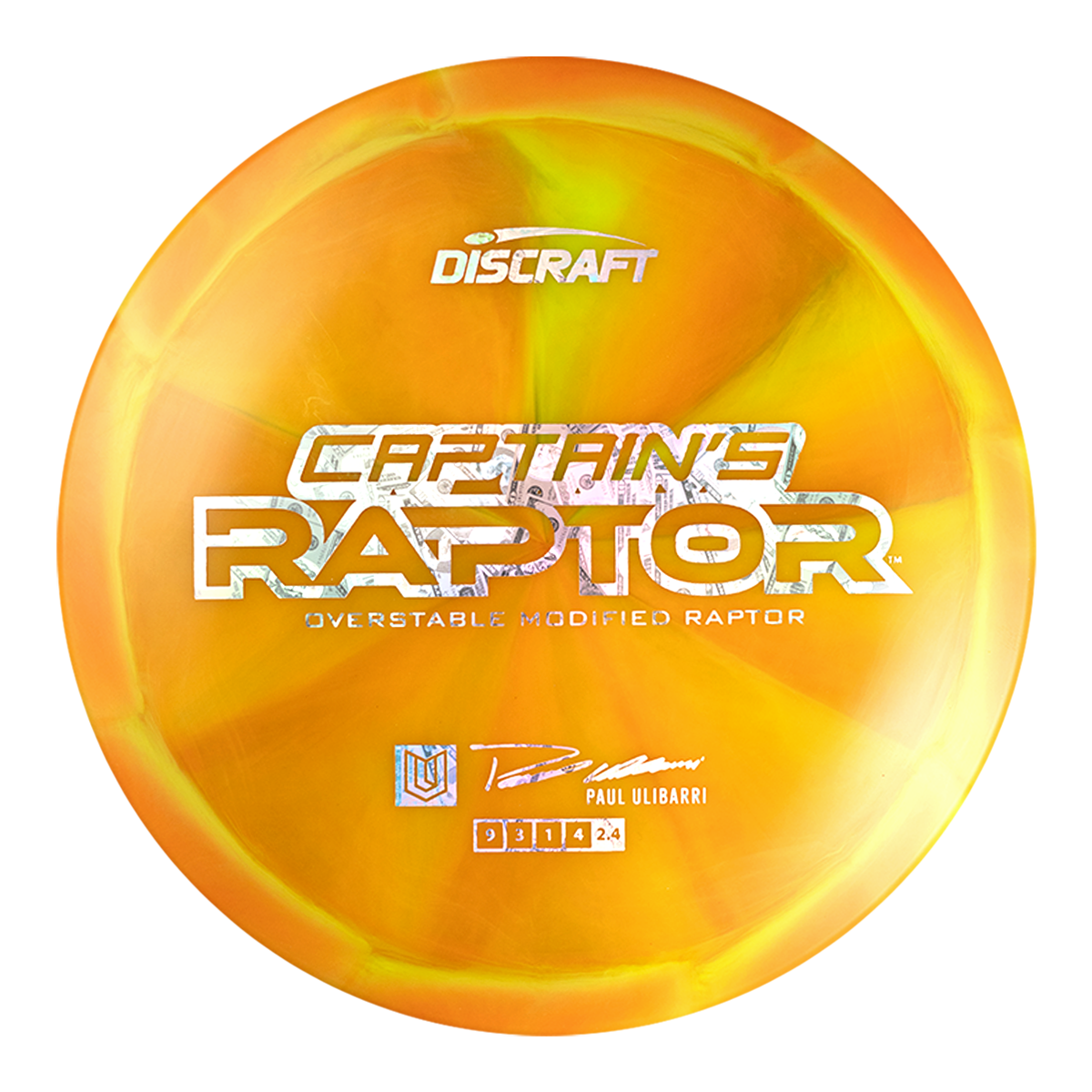Discraft Paul Ulibarri 2025 Z Swirl Captain's Raptor Golf Disc