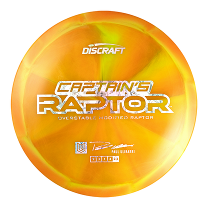 Discraft Paul Ulibarri 2025 Z Swirl Captain's Raptor Golf Disc