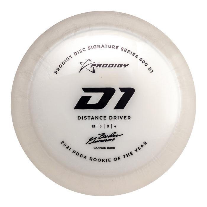 Prodigy D1 Distance Driver Disc - 500 Plastic - Gannon Buhr 2022 Signature Series