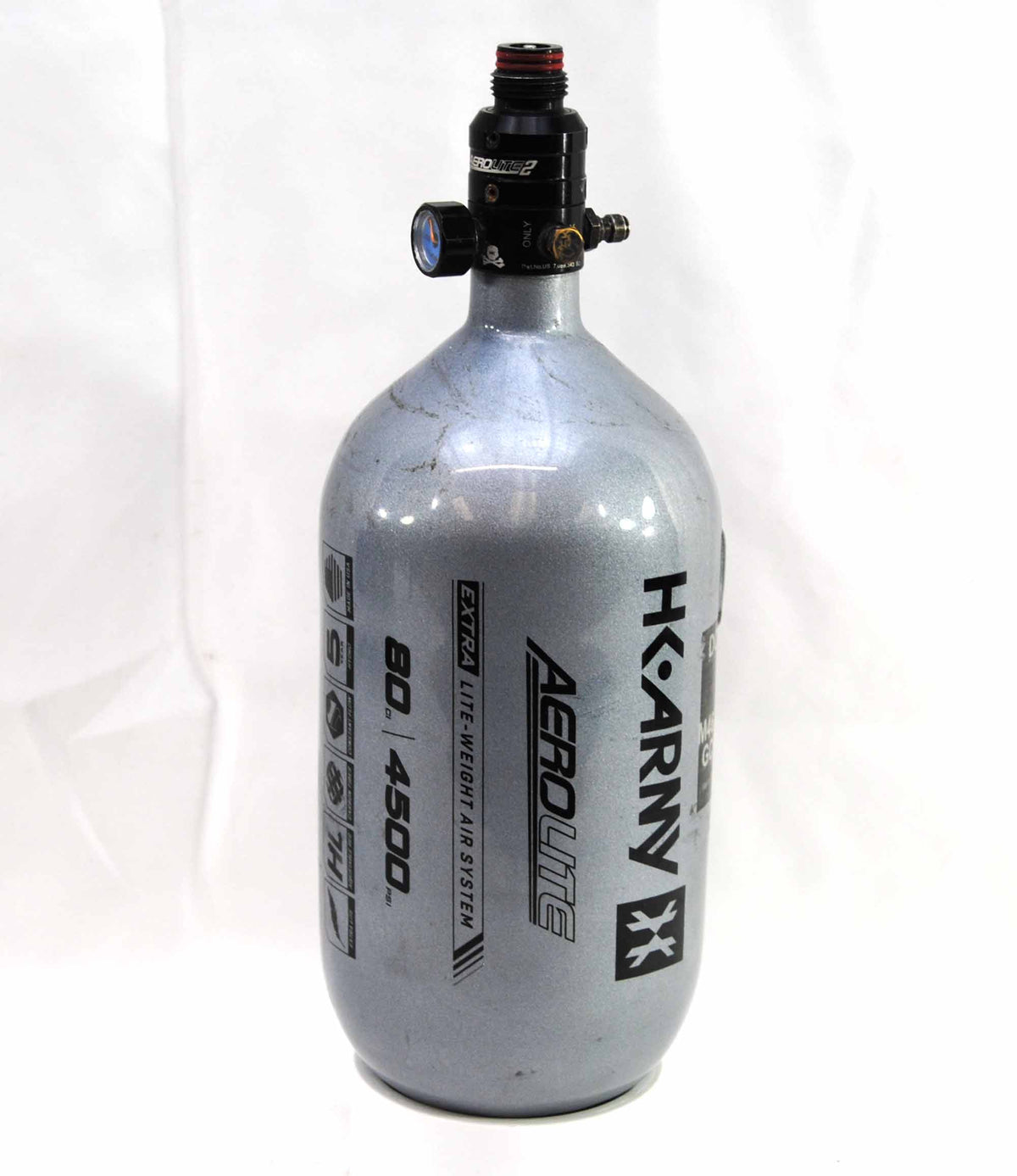 Used HK Army Aerolite 80ci/4500psi Tank - Grey