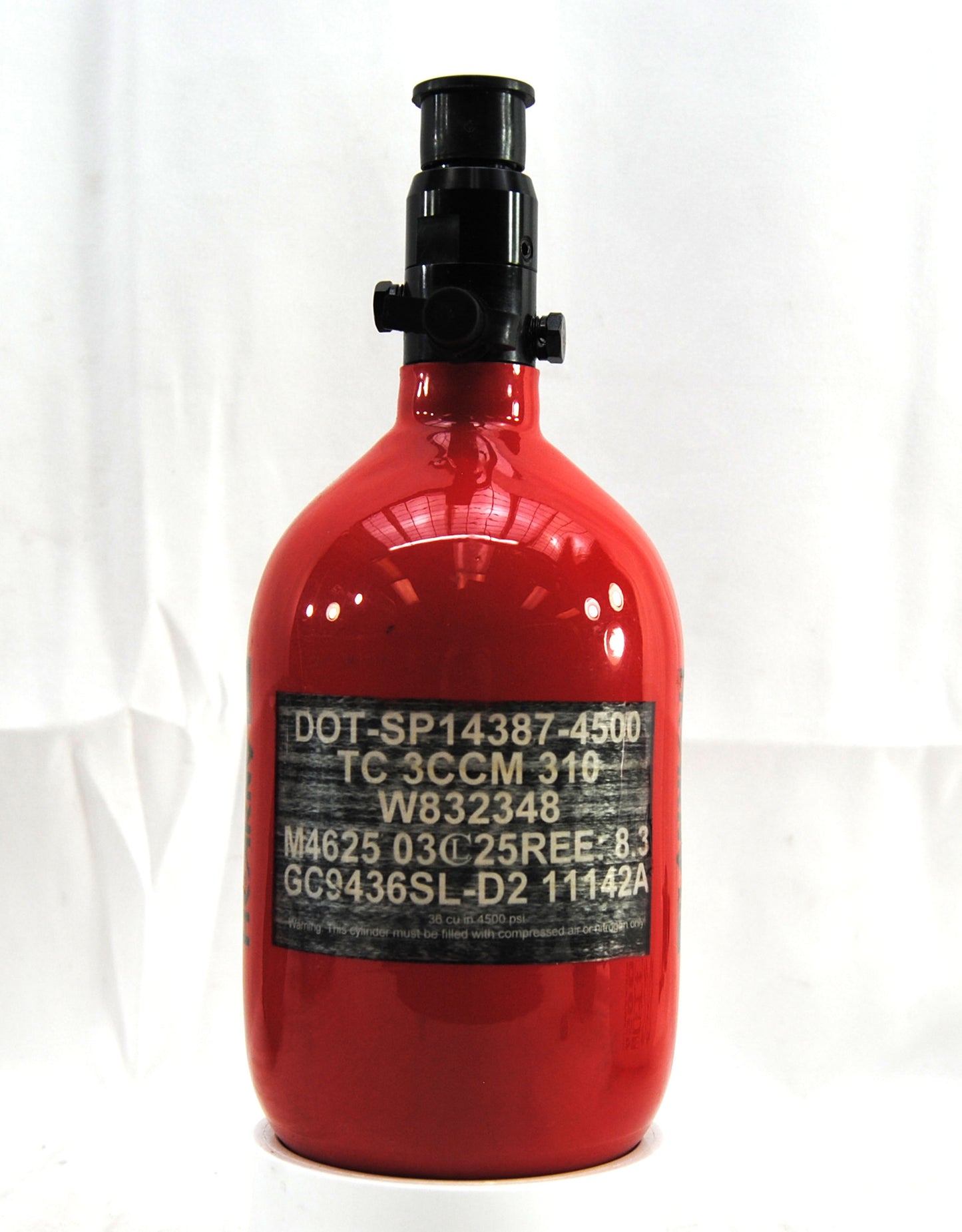 Used HK Army Compressed Air 36ci/4500psi Tank - Red
