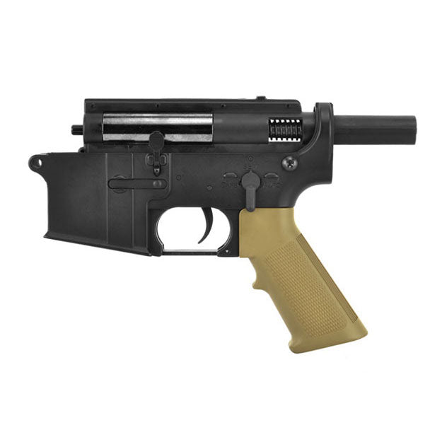 Golden Eagle Metal Gearbox Complete Metal Lower Receiver - Black/Tan