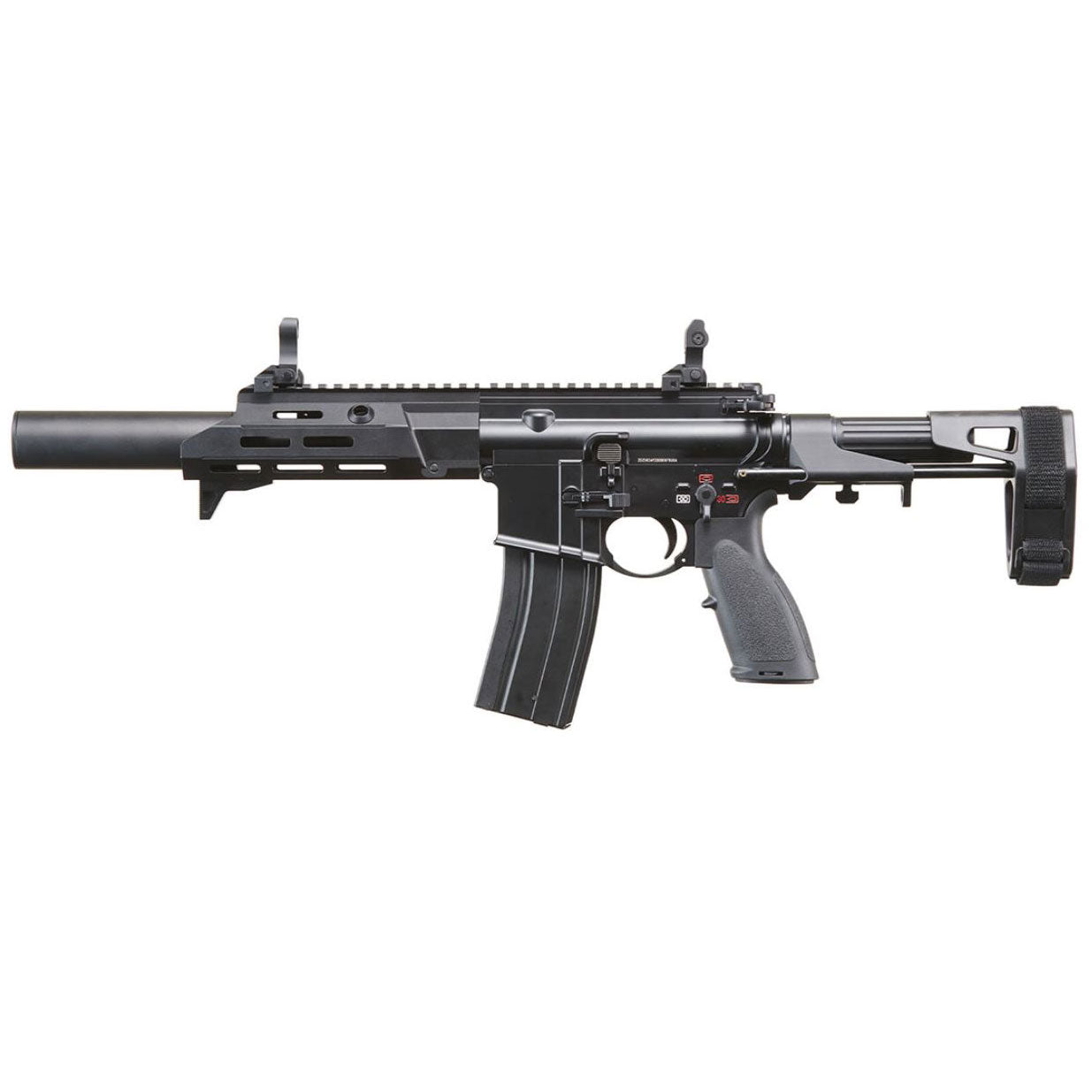 Golden Eagle GBBR Airsoft Rifle w/ 7.5" M LOK Handguard and Mock Suppressor - Black