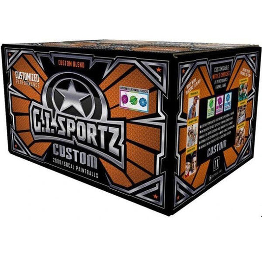 GI Sportz Custom Blend Paintballs - Case of 2000 - NO SHIPPING
