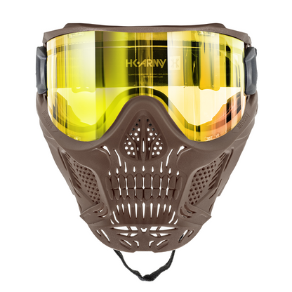 HSTL Skull Goggle "Sandman" - Tan w/ Gold Lens