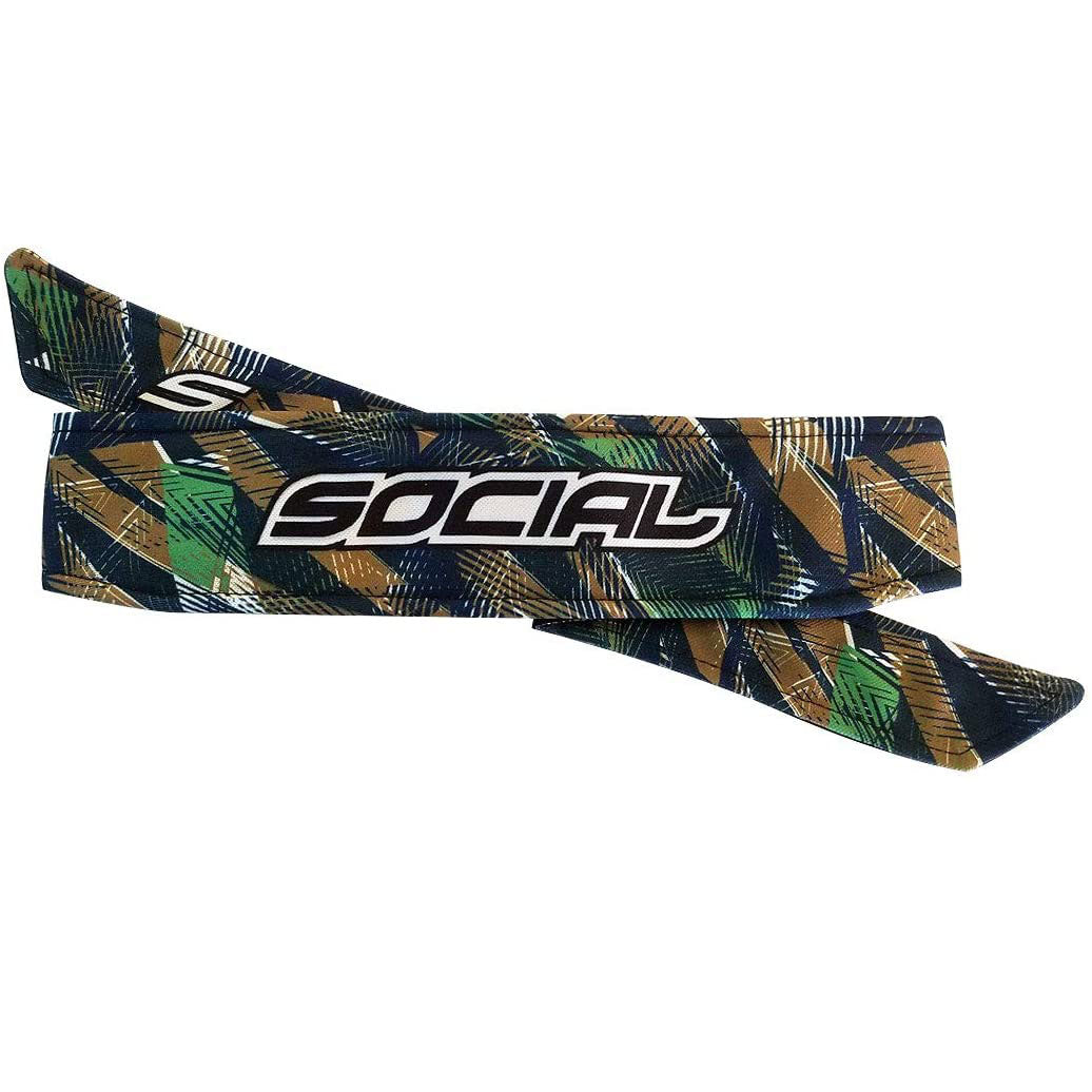 Social Paintball Grit Deluxe Long Tie Headband - Hyper Camo