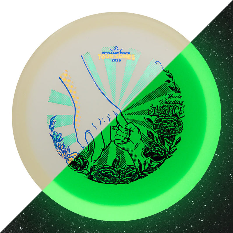 Dynamic Discs Lucid Ice Moonshine Justice Disc - Macie Velediaz Team Series 2026