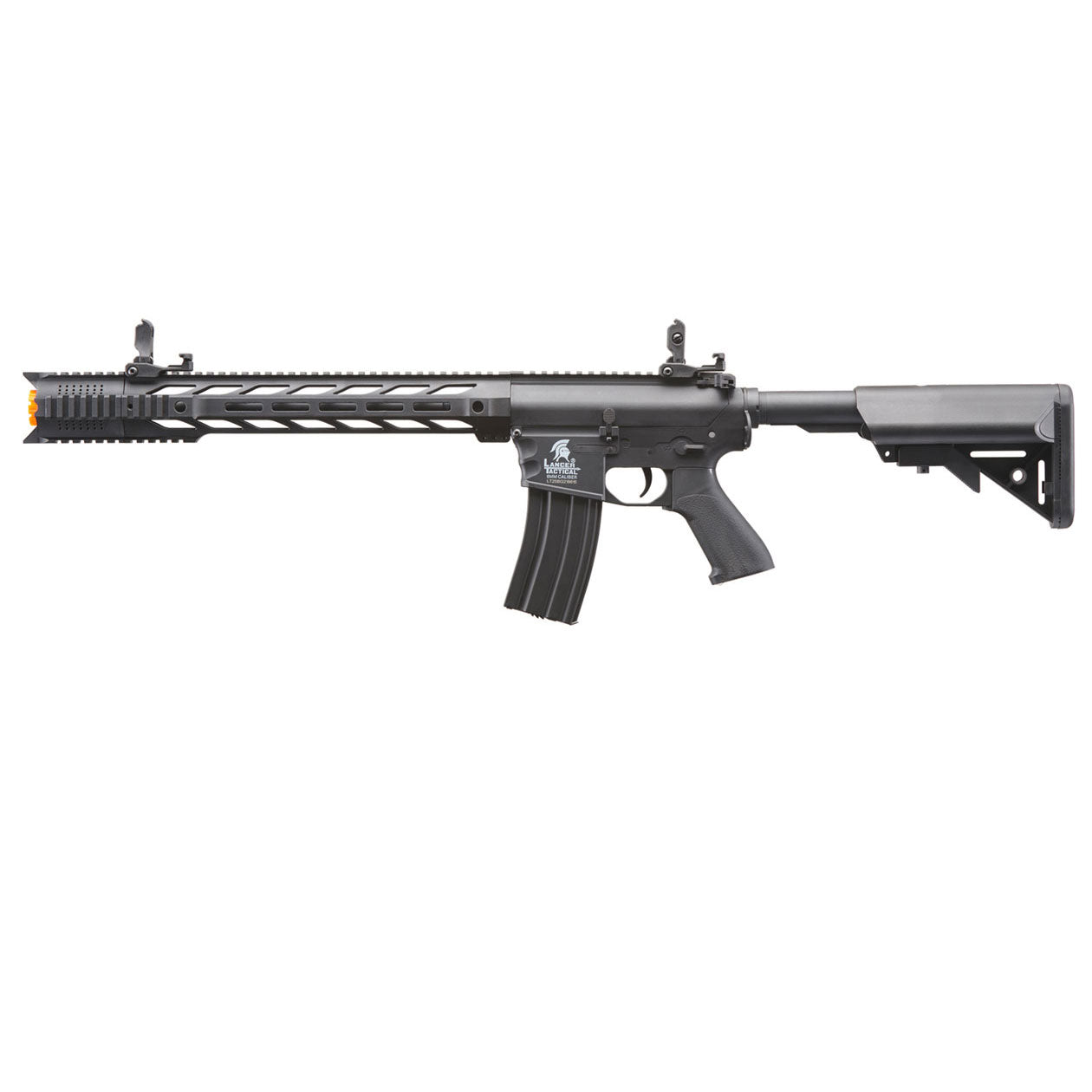 Lancer Tactical Gen 2 M4 SPR Interceptor Airsoft AEG Rifle - Black - with Battery and Charger