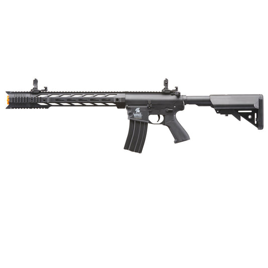 Lancer Tactical Gen 2 M4 SPR Interceptor Airsoft AEG Rifle - Black - with Battery and Charger