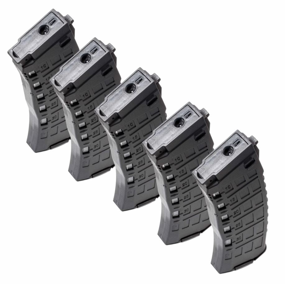 Arcturus AK12 200rd Mid-Cap EMM Magazine Black - 5pk