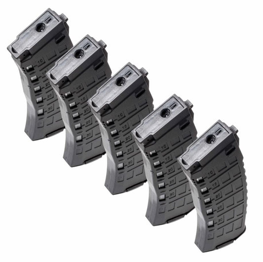 Arcturus AK12 200rd Mid-Cap EMM Magazine Black - 5pk
