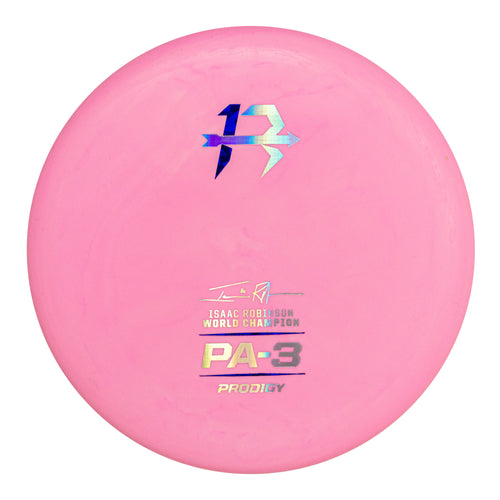 Prodigy PA-3 Disc - Isaac Robinson 2023 World Champion Stamp - 300 Soft Color Glow Plastic
