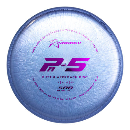 Prodigy PA-5 Putt & Approach Disc - 500 Plastic