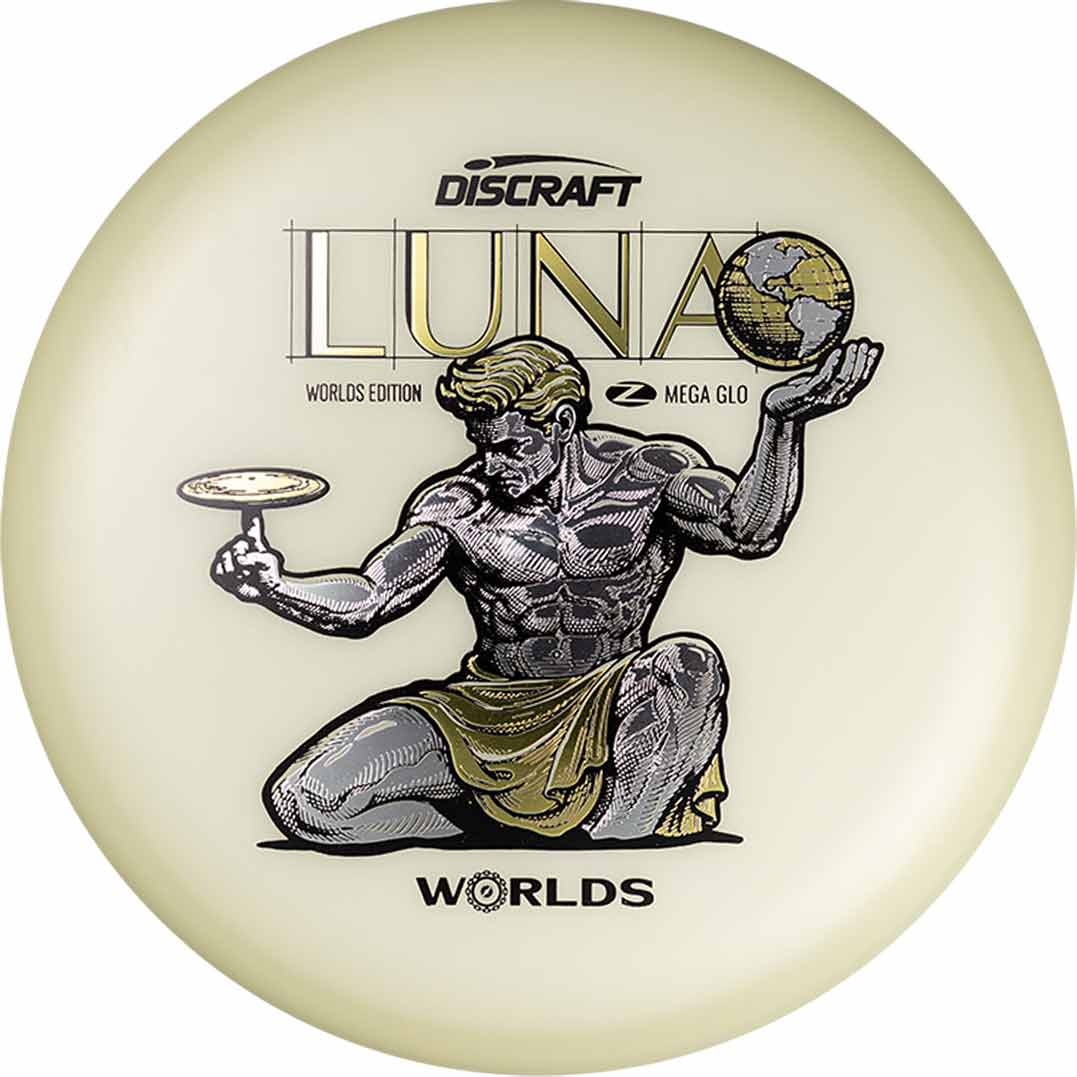 Discraft Mega GLO Luna Disc - "Spirit of Detroit" Stamp - Worlds 2026 Edition