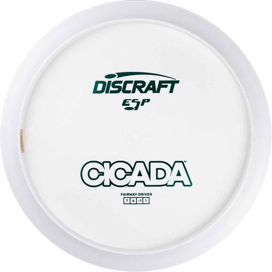 Discraft White ESP Cicada Disc - Bottom Stamp