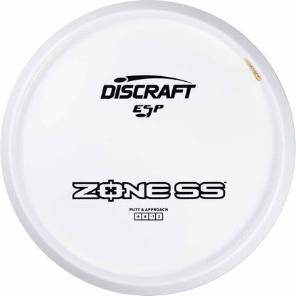Discraft White ESP Zone SS Disc - Bottom Stamp