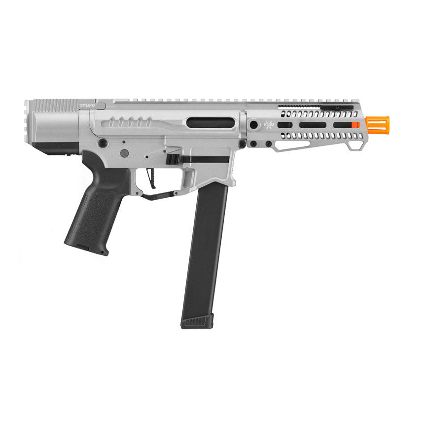 Zion Arms R&D Precision Licensed PW9 Mod 0 Airsoft Rifle  - Gray - with Battery and Charger