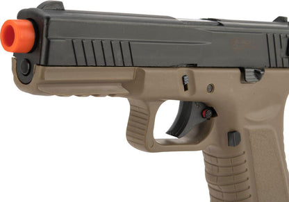 APS XTP Black Hornet Full Auto Co2 Powered Airsoft Pistol with Polymer Slide - Japan Version - Tan