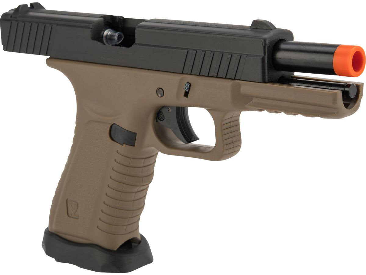 APS XTP Black Hornet Full Auto Co2 Powered Airsoft Pistol with Polymer Slide - Japan Version - Tan