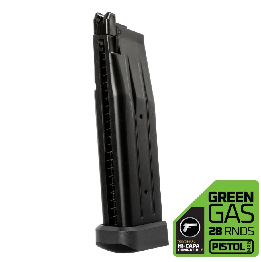 HK Army Hostile AWS HI-CAPA Green Gas Magazine - Black