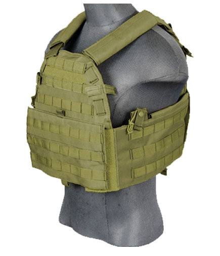 Lancer Tactical 69T4 1000D Nylon Tactical Vest - OD Green