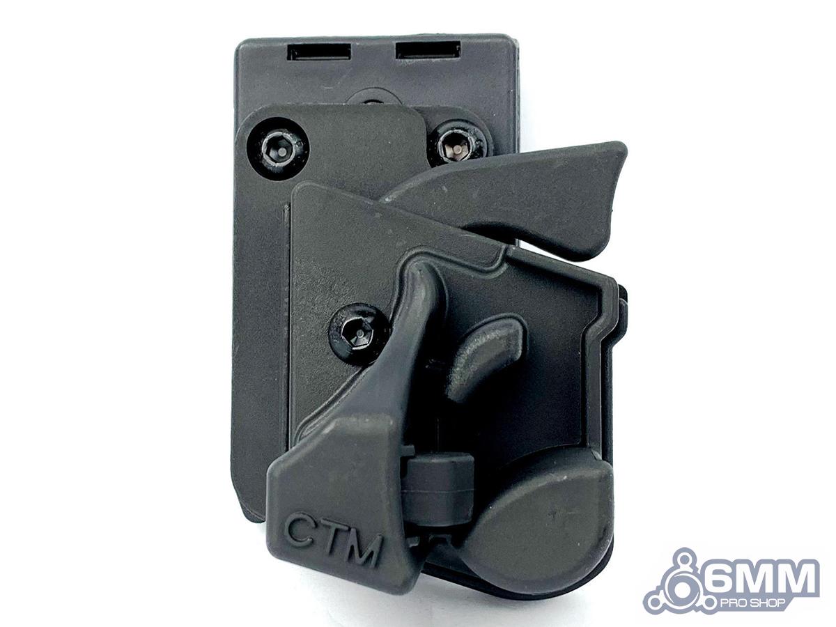 6mmProShop CTM Speed Draw Holster for Action Army AAP-01 Gas Airsoft Pistol - Black