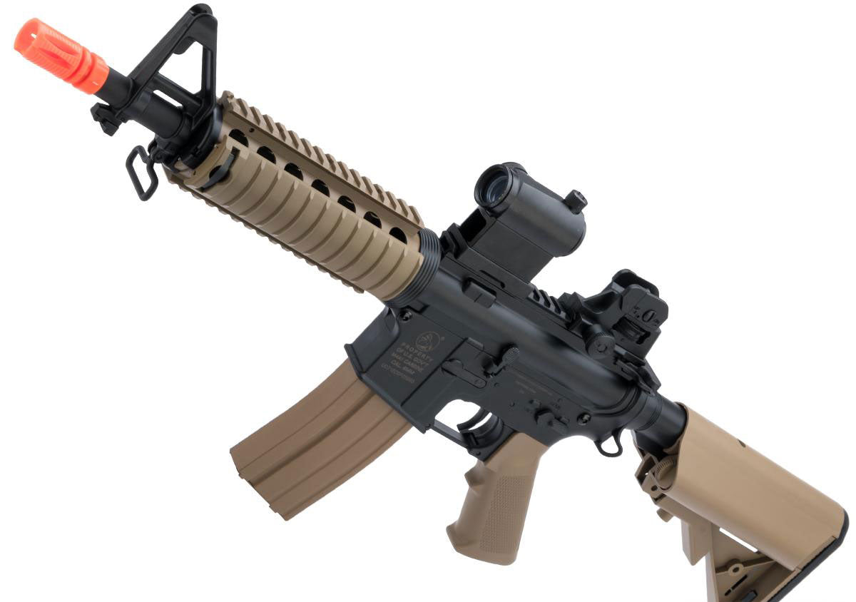 Colt Licensed M4 CQB-R SOPMOD Airsoft AEG w/ LiPo Ready Metal Gearbox - Tan