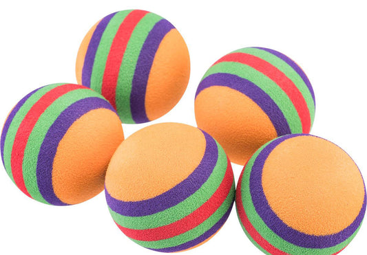 40Max 35mm EVA Balls for 40Max 40mm Foam Ball Gas Airsoft Grenade Shell - Rainbow - 5-Pack