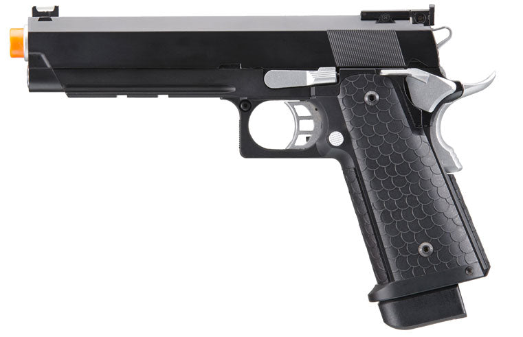Double Bell Co2 Hi-Capa 5.1 Gas Blowback Airsoft Pistol with Silver Hammer