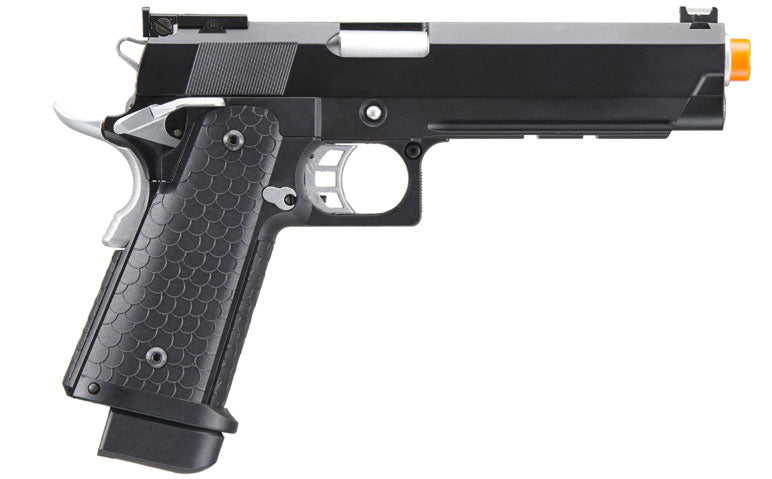 Double Bell Co2 Hi-Capa 5.1 Gas Blowback Airsoft Pistol with Silver Hammer