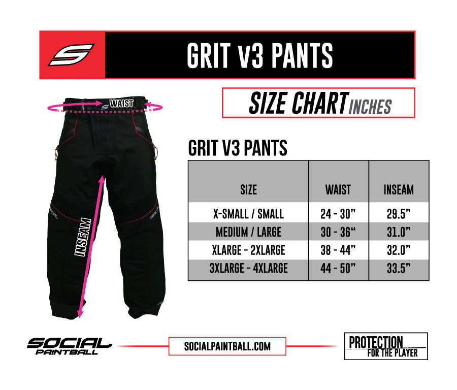 Social Paintball Grit V3 Pants - Desert Digi Camo - M/L - Social Paintball