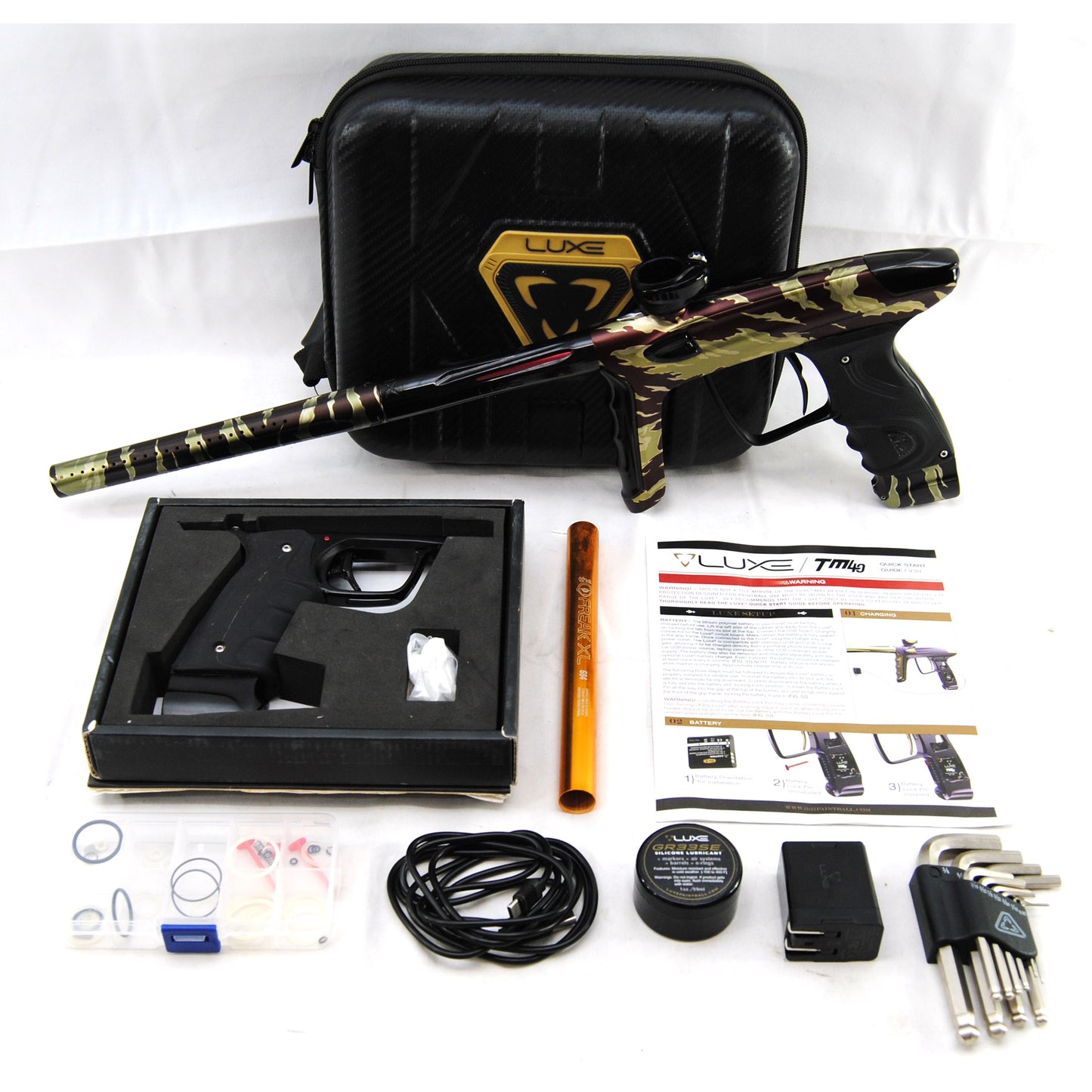 Used DLX Luxe TM40 w/ Mech Frame - Tiger Camo