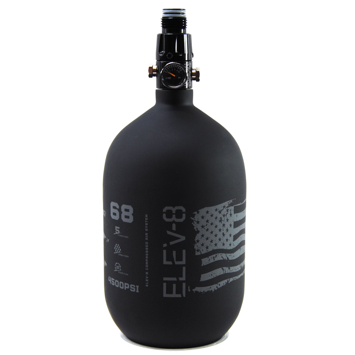 ELEV-8 Products Carbon Fiber HPA 68ci/4500psi Tank - Matte