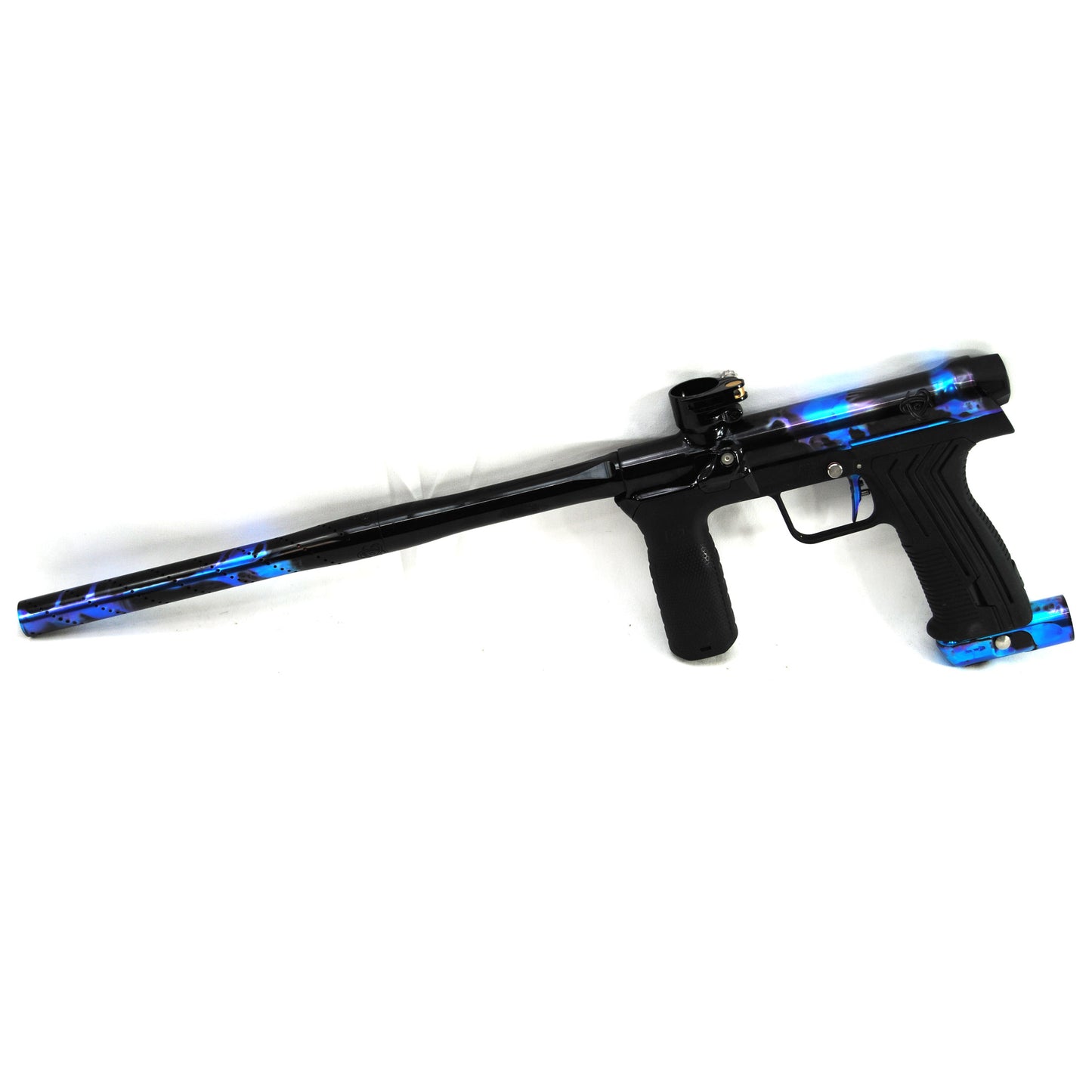 Used Planet Eclipse EMEK w/ Inception Designs FLE Body - Black w/ Teal/Purple Splash